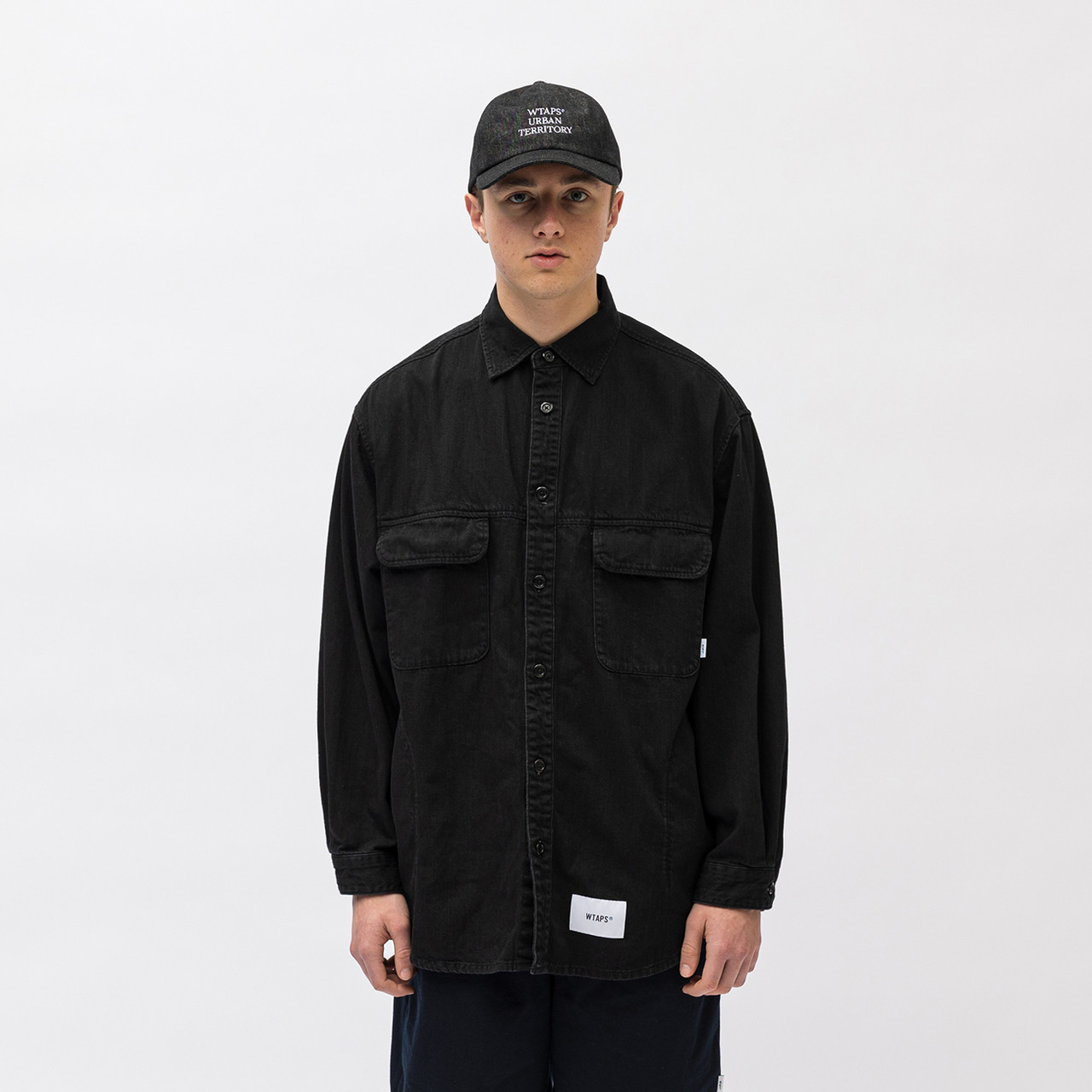 WTAPS ダブルタップス 23SS (231WVDT-SHM01) WCPO / LS / COTTON. DENIM デニム シャツ インディゴ  indigo 02 M - ブランド別