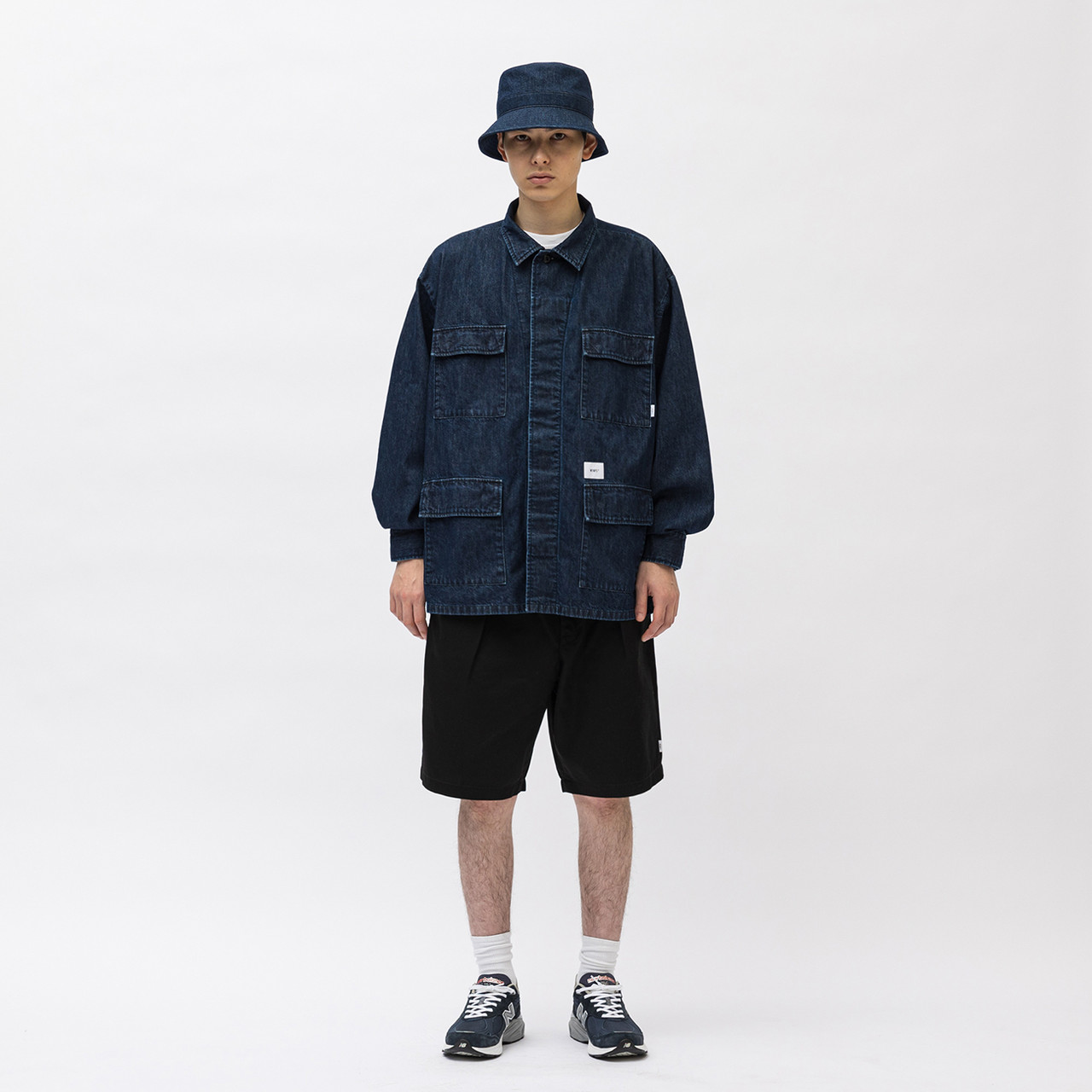 身幅62cmWTAPS CBW / LS / COTTON. DENIM   黒　Sサイズ