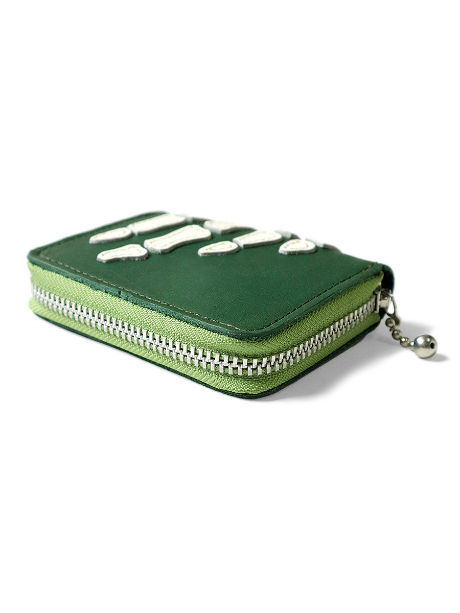 KAPITAL GOODS THUMBS UP BONE HAND ZIP MINI WALLET