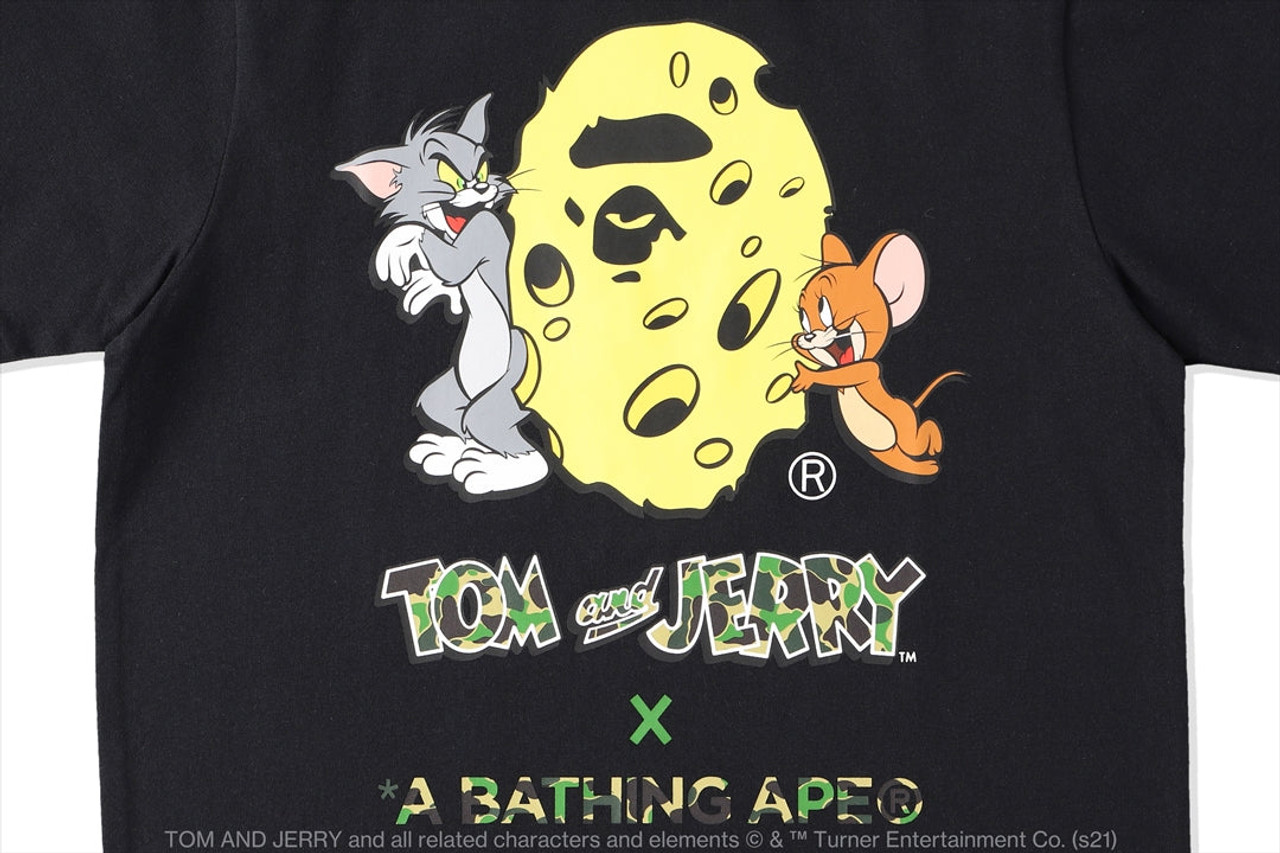 T SHIRT [BAPE X TOM AND JERRY CHEESE APE HEAD TEE