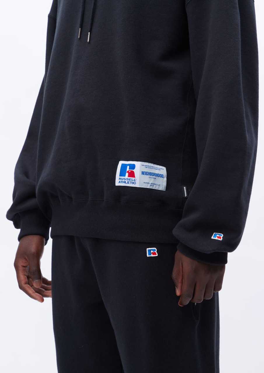 NEIGHBORHOOD KNIT / CUT SEWN NH X RUSSELL ATHLETIC . SWEATPARKA LS