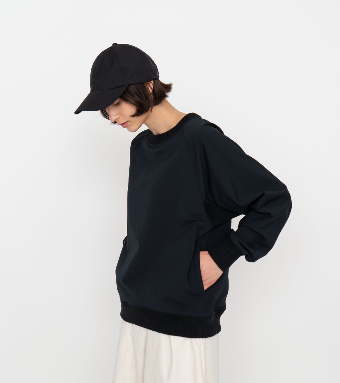 ナナミカ ALPHADRY Crew Neck Sweat SUHF278袖口はリブ仕様 - トップス