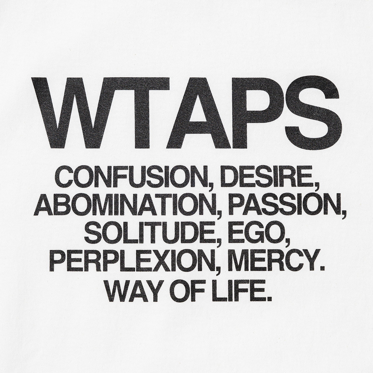 WTAPS Cut&Sewn INGREDIENTS / LS / COTTON