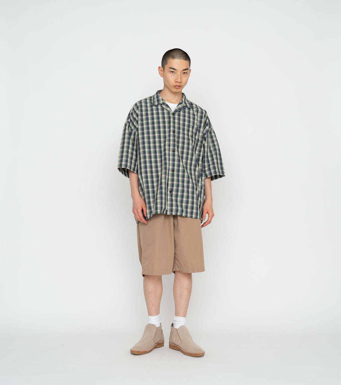 nanamica SHIRT Open Collar Wind H/S Shirt Online Shop to Worldwide