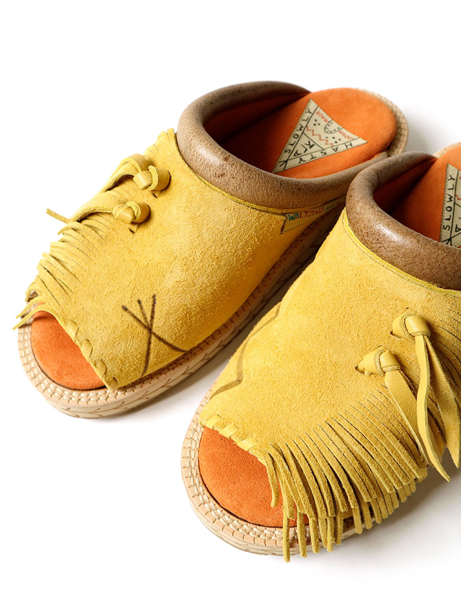 KAPITAL Shoes Deer Leather Pueblo Rain Sabot Sandals