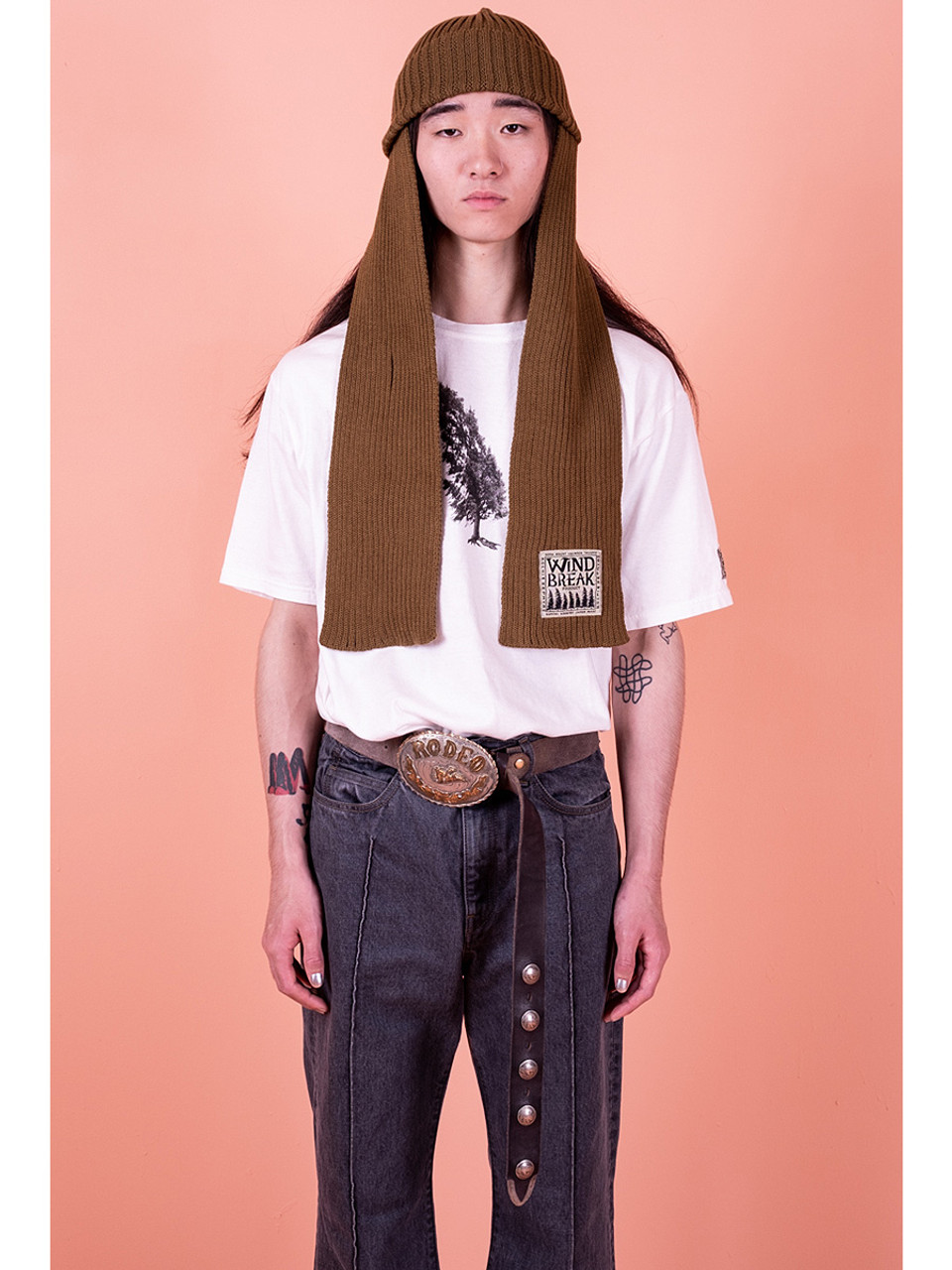 KAPITAL ネイティブカットソー 1 KAPITAL T-Shirt 20/- Tenjiku Crew T (Conifer &Amp; G_G_G pt)