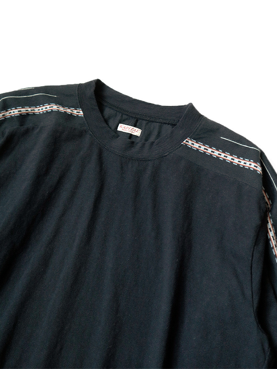 KAPITAL T-Shirt Ortega Cotton Sheeting Football Long T