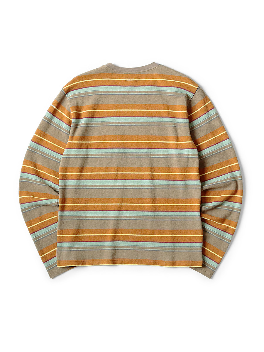 トップス Kapital multi border kanoko box poro KAPITAL T-Shirt Multi-border Kanoko Crulon T