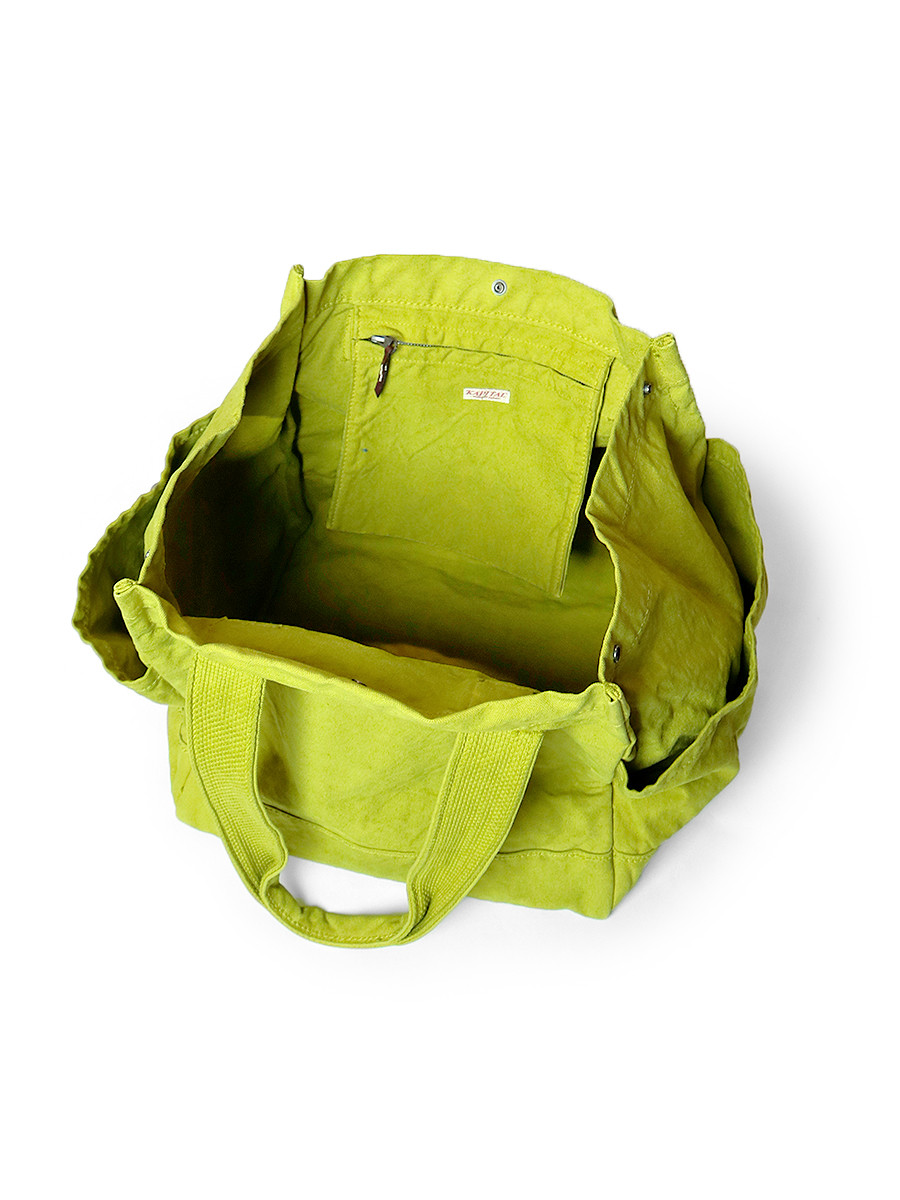 KAPITAL イエロー トートバッグ KAPITAL Bag No. 6 Canvas Standard TOTE BAG (Large)
