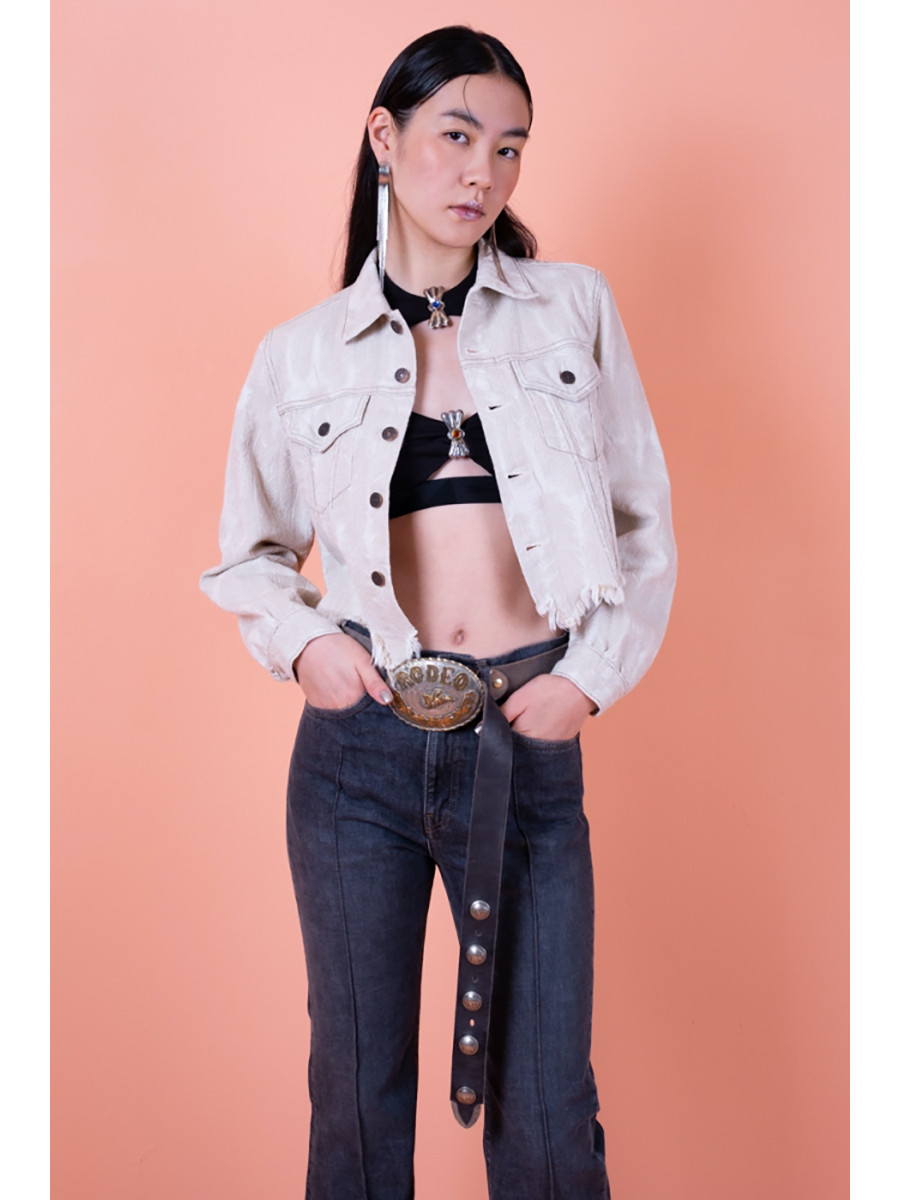 KAPITAL Jacket 12Oz Feather White Denim 3Rd JKT (L's)