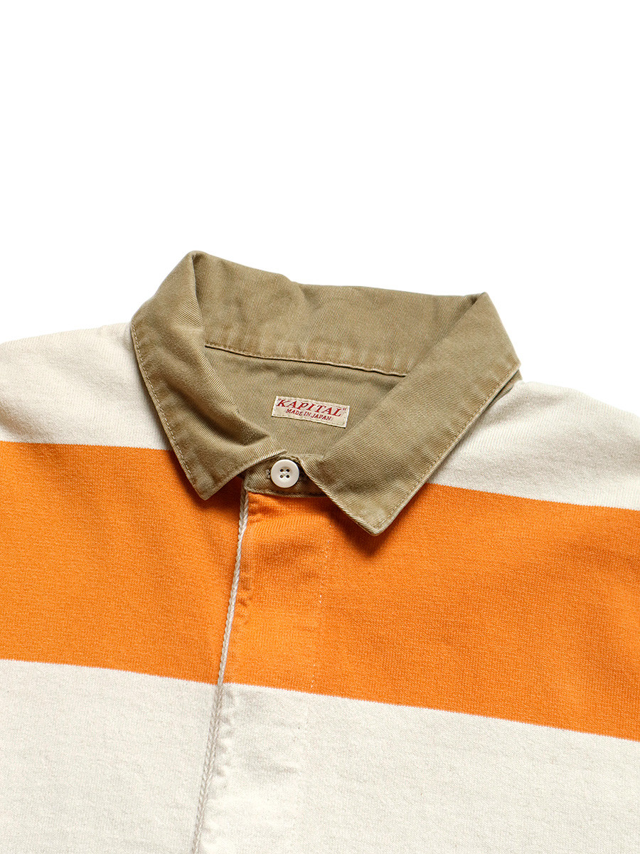 【新品未使用タグ付き】ブラームス　wide border rugby shirt blurhmsROOTSTOCK Wide Border Rugby Shirt ブラームスルーツストック