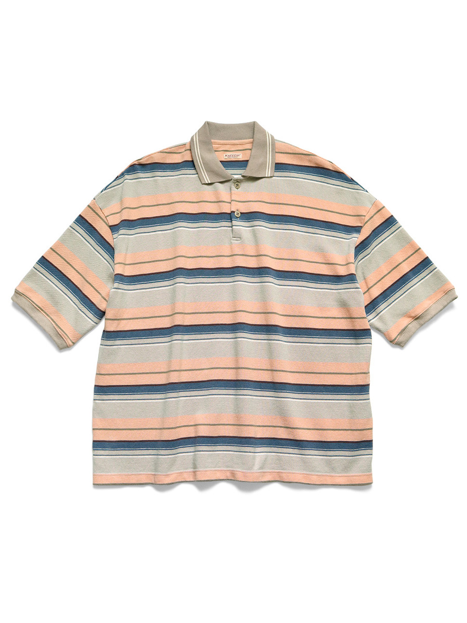 KAPITAL T-Shirt Multi-border Kanoko BOX Polo