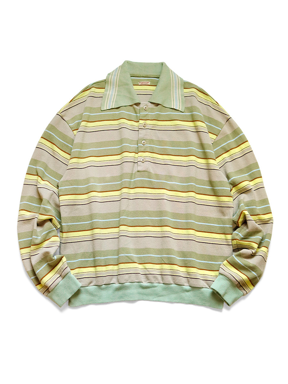 Multi-border Kanoko Rangle Color Retro Polo K2303LC076