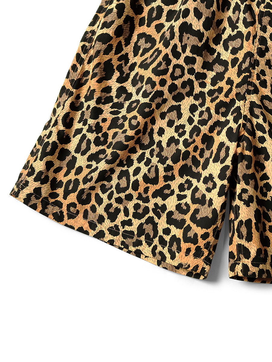 KAPITAL Pants Combed Burberry Leopard Print Easy Shorts