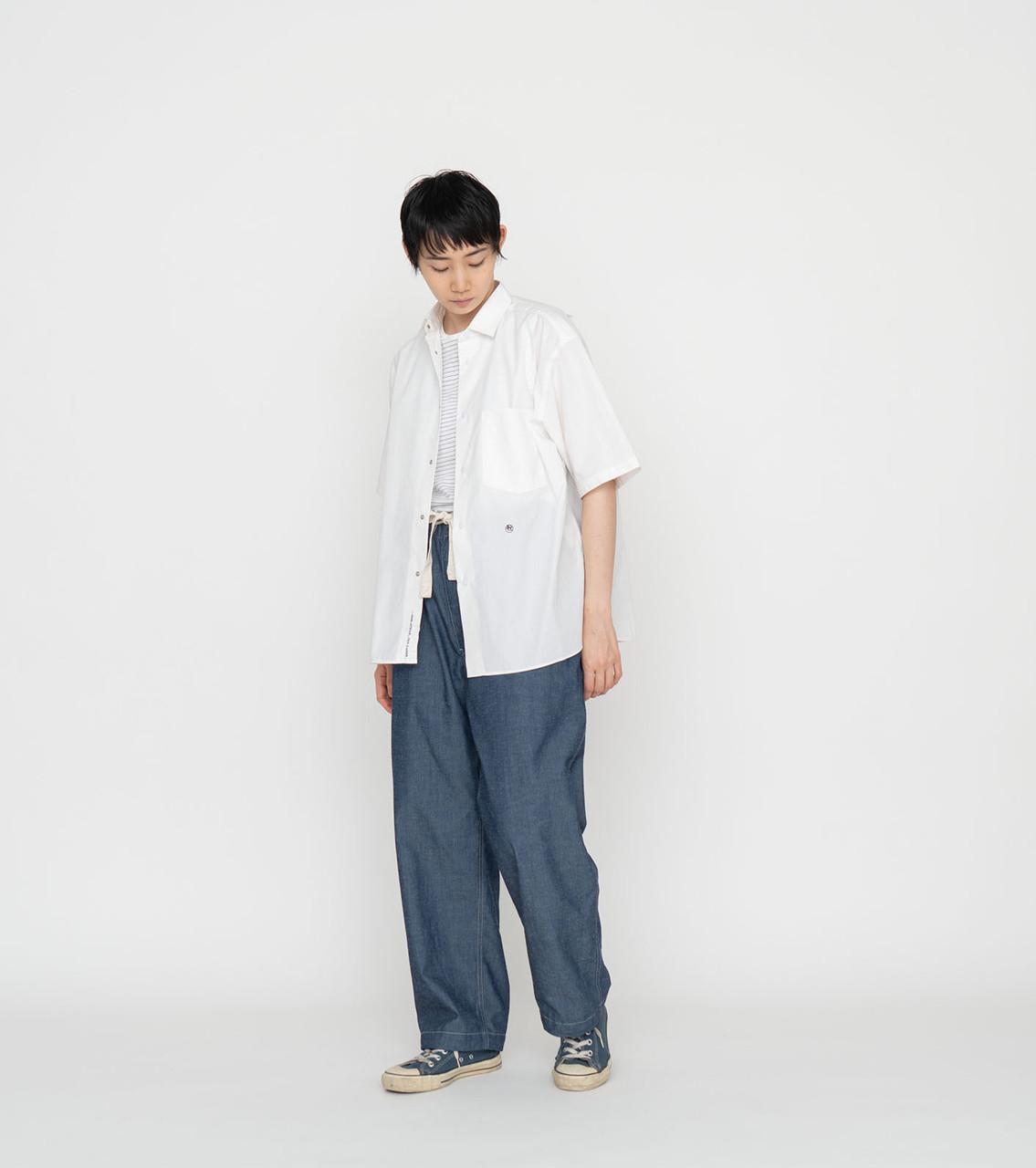 nanamica SHIRT Regular Collar Wind H/S Shirt Online Shop to Worldwide