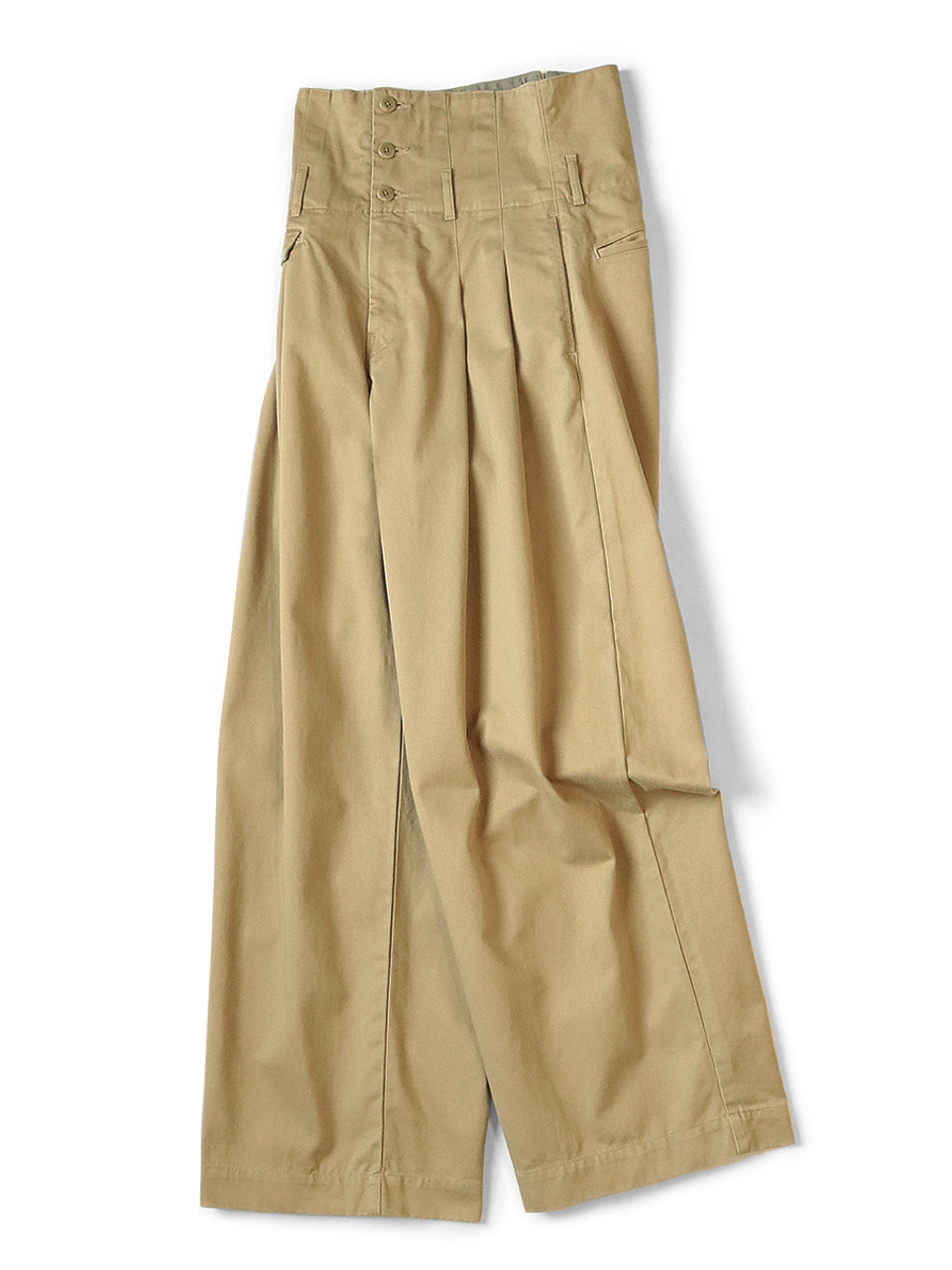 KAPITAL Pants Chino High Waist Ballon Wide Pants