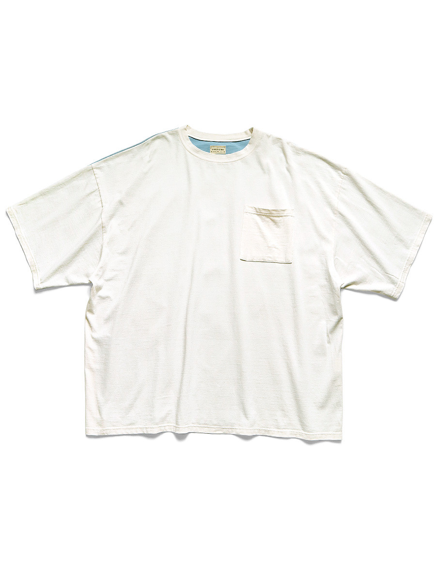 KAPITAL T-Shirt Cotton Sheeting 2TONE BIG Pocket T (BONEpt) KAPITAL T-Shirt Cotton Sheeting 2TONE BIG Pocket T (BONEpt)