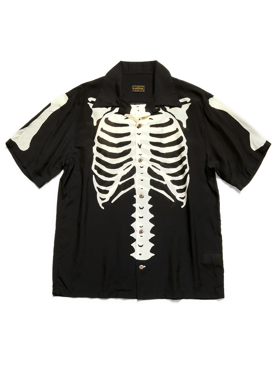 KAPITAL Shirt (Short Sleeve) Silk Rayon BONEpt Aloha Shirt