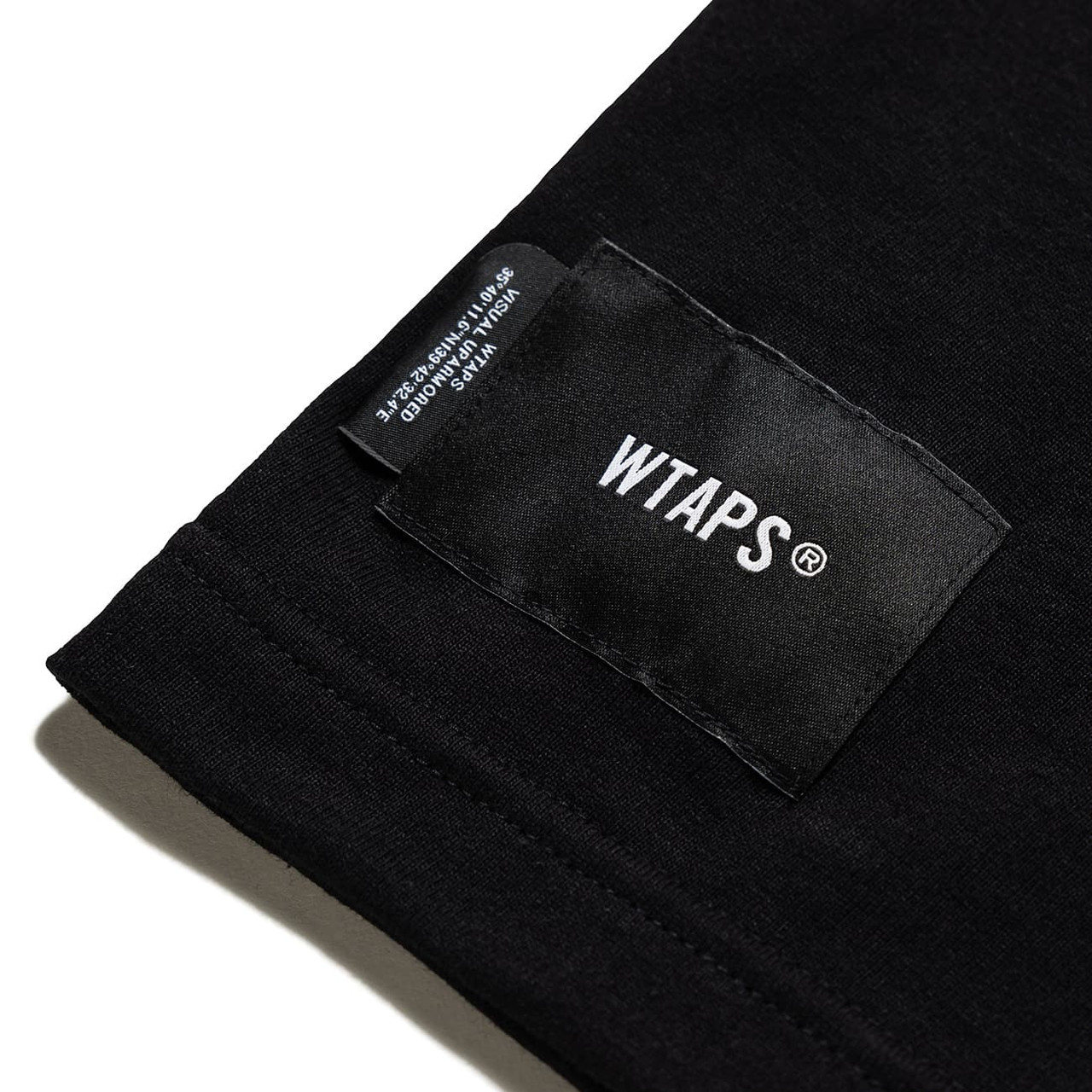 wtaps COLLEGE/SS/COTTON black M-