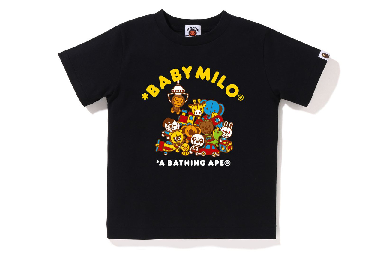 BABY MILO Tシャツ　4枚セット BAPE CUT AND SEWN BABY MILO STA GLOW IN THE DARK PANEL PRINT TEE