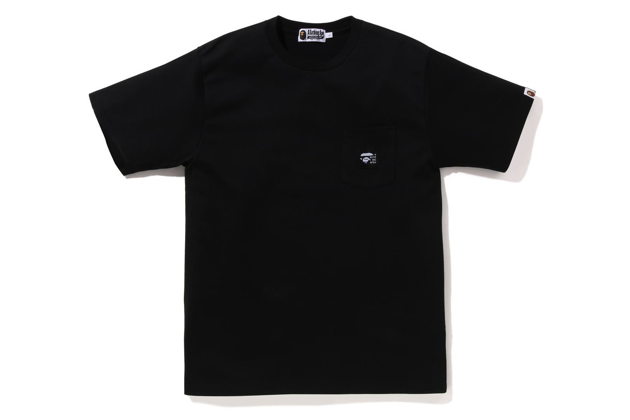 BAPE CUT AND SEWN A BATHING APE LABEL POCKET TEE