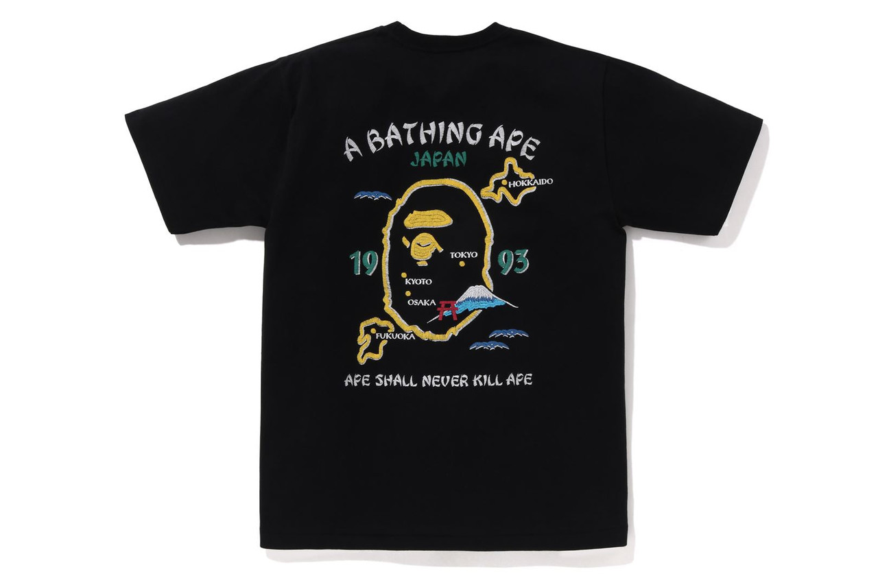 【A BATHING APE】2色展開 JAPAN SOUVENIR TEE 要在庫確認 001TEJ221086_BLK_B_2000x__1461