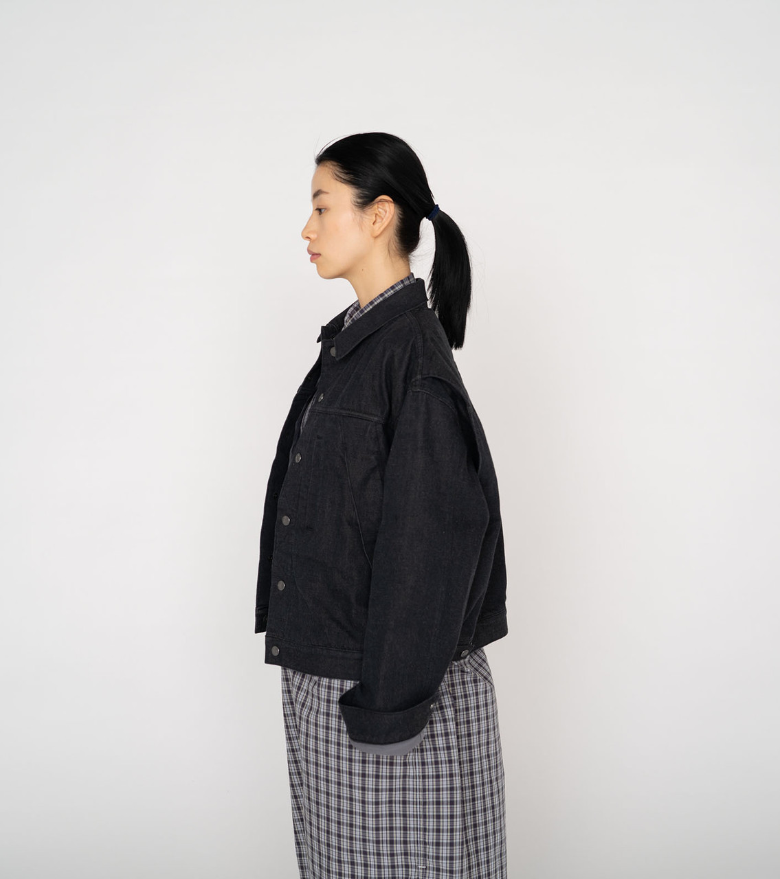 ★美品★IENA LIMONTA ジップアップブルゾン ブラック36 KOBE LETTUCE（神戸レタス） ブルゾン アウター ファー襟付2Way