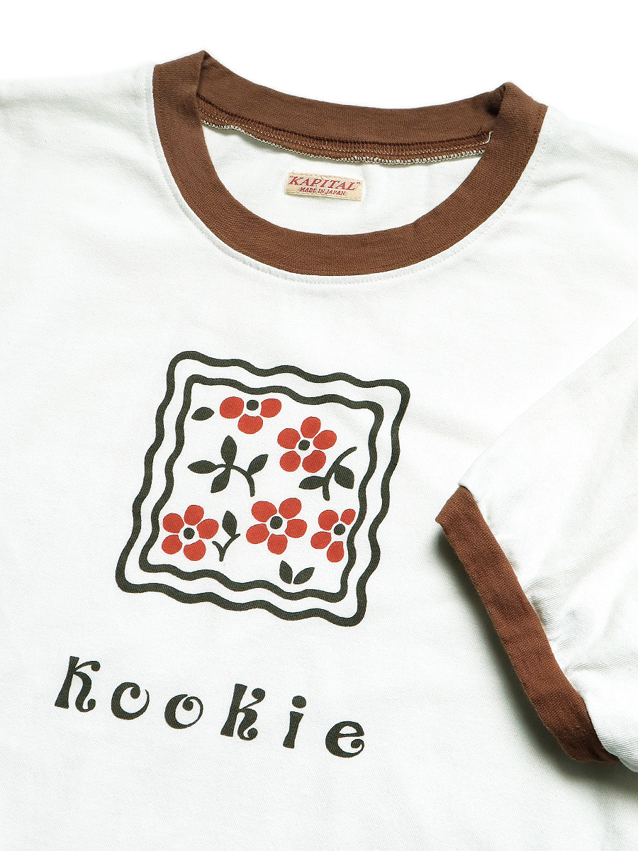 KAPITAL T-Shirt 20/-Tenjiku Ringer T (BIG COOKIEpt)