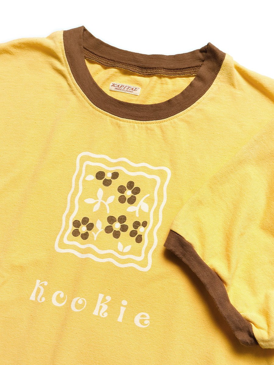 KAPITAL T-Shirt 20/-Tenjiku Ringer T (BIG COOKIEpt)
