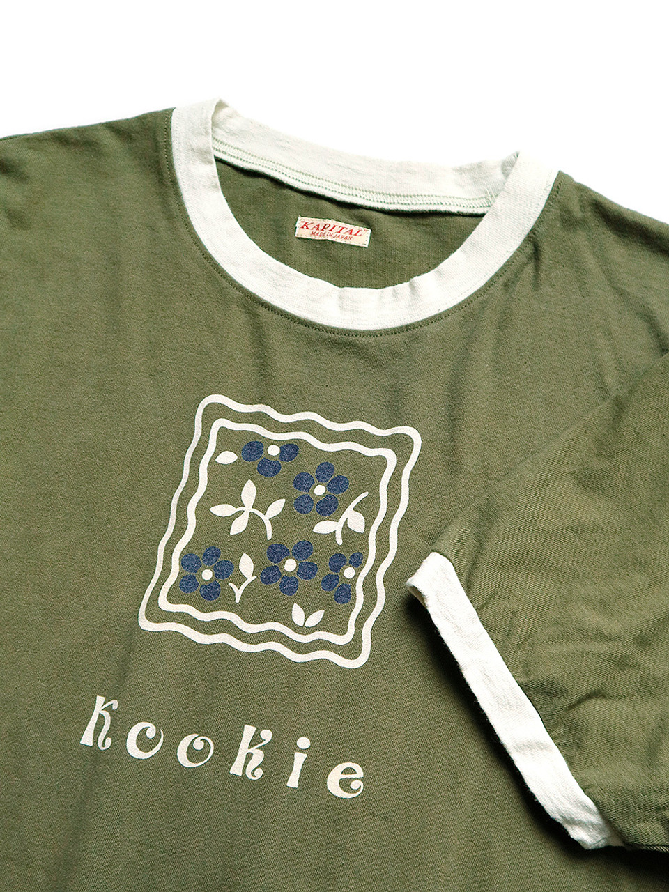 KAPITAL T-Shirt 20/-Tenjiku Ringer T (BIG COOKIEpt)