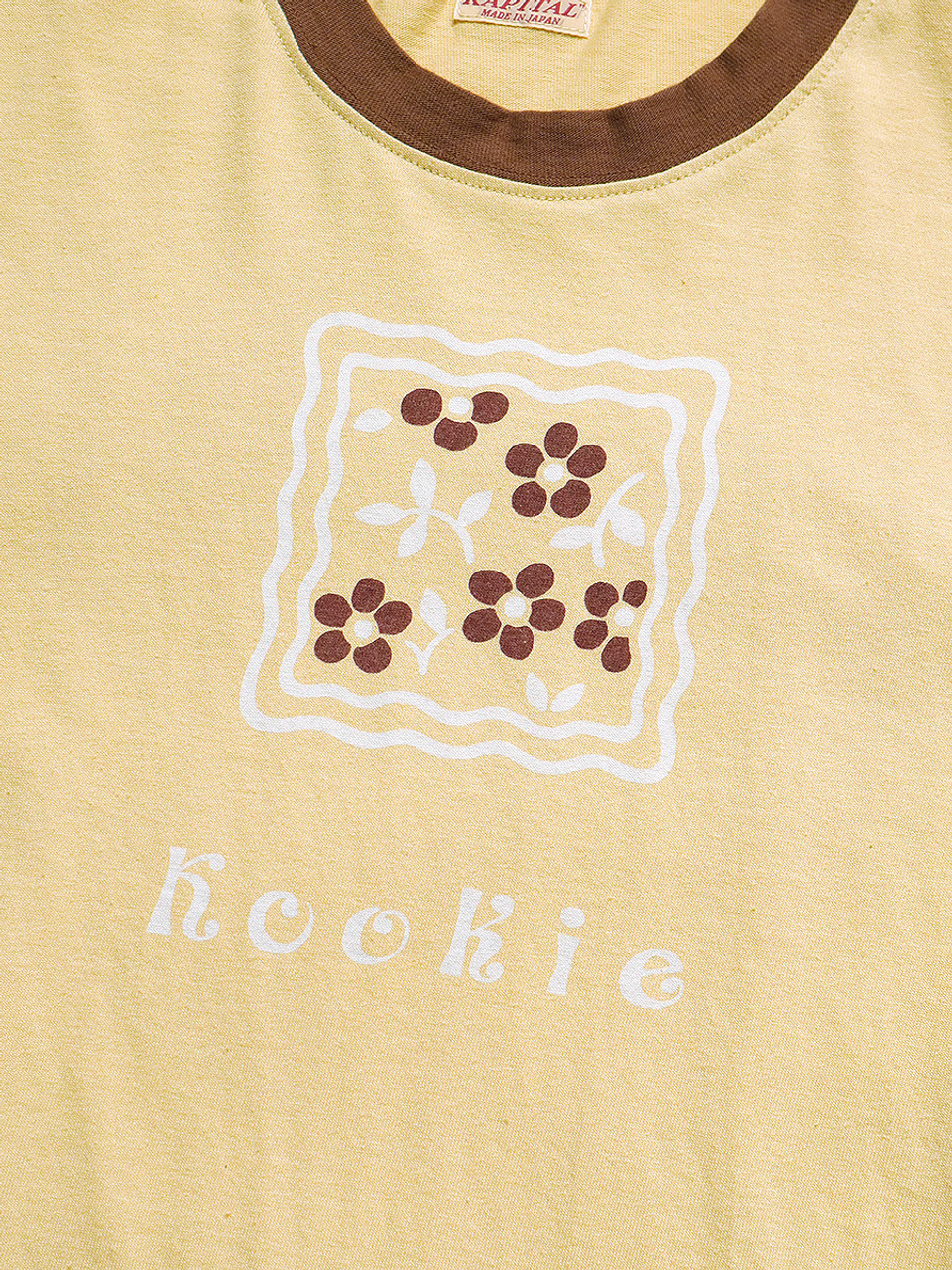 トップス Kapital 20 Tenjiku Ringer T-Shirt KAPITAL 20/-Tenjiku Ringer T-Shirt | White | SVD