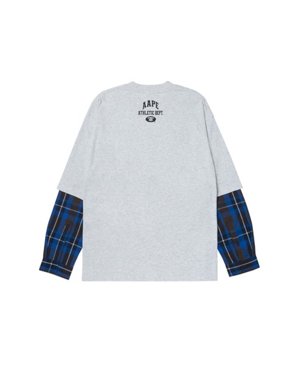 AAPE MEN FAUX LAYERED LONG SLEVE TEE