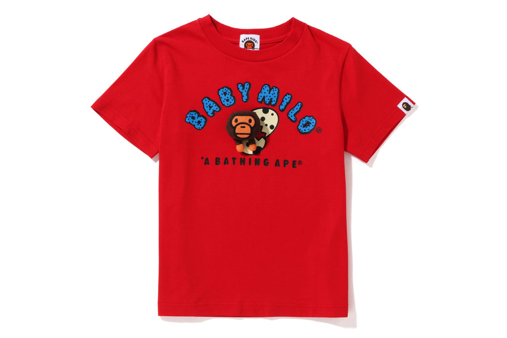 BAPE CUT AND SEWN BABY MILO PLUSH DOLL IN AN EGG TEE