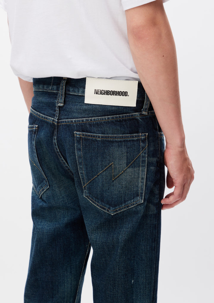 NEIGHBORHOOD PANTS WASHED DENIM DP NARROW PANTS