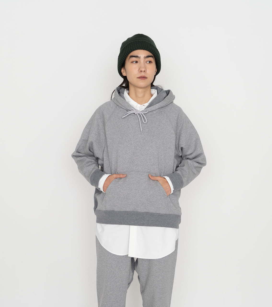 nanamica KNIT Hooded Pullover Sweat Online Shop to Worldwide