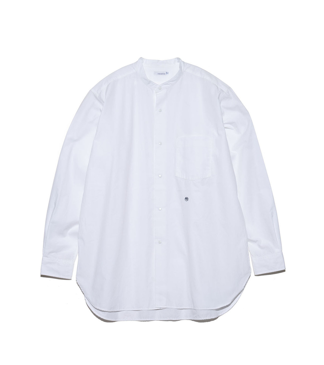 nanamica SHIRT Band Collar Wind Shirt Online Shop to Worldwide