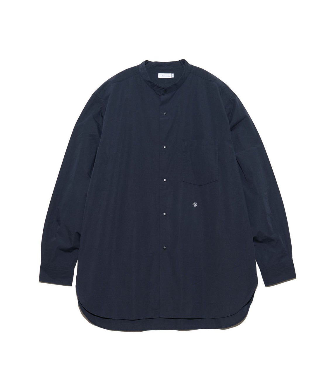 nanamica SHIRT Band Collar Wind Shirt Online Shop to Worldwide