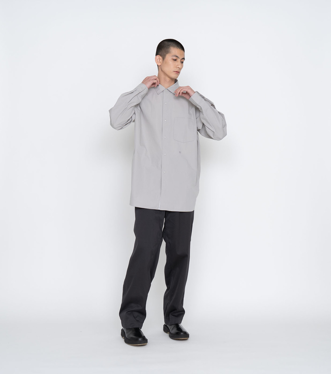 nanamica SHIRT Regular Collar Wind Shirt Online Shop to Worldwide