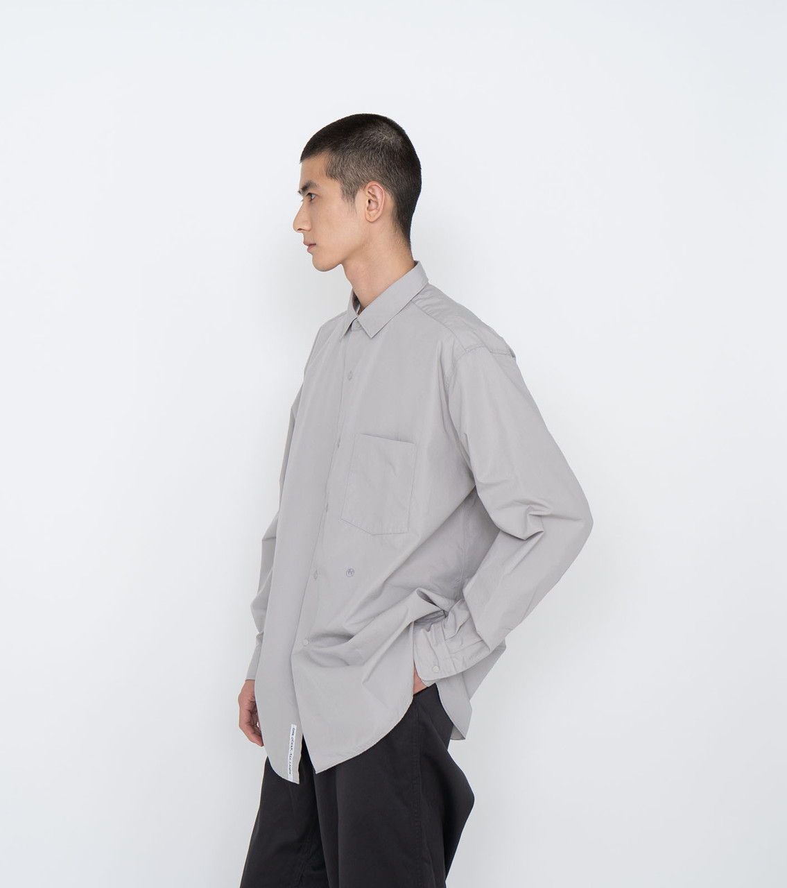 nanamica SUGF360 ナナミカ グレー シャツ nanamica SHIRT Regular Collar Wind Shirt Online Shop to Worldwide