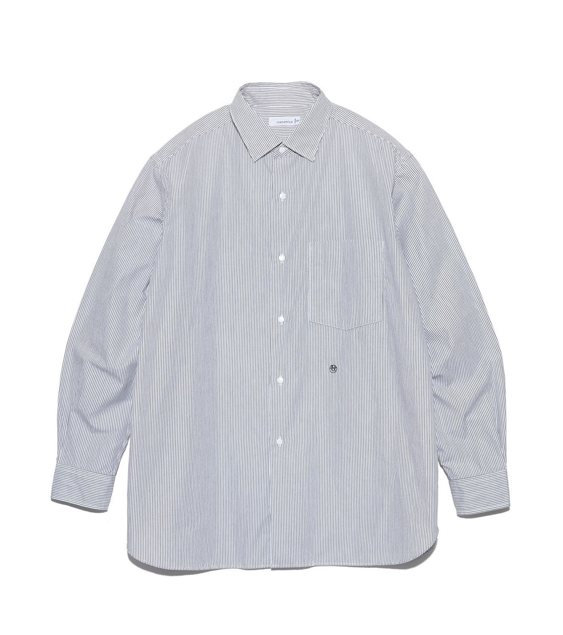 nanamica SHIRT Regular Collar Stripe Wind Shirt Online Shop to