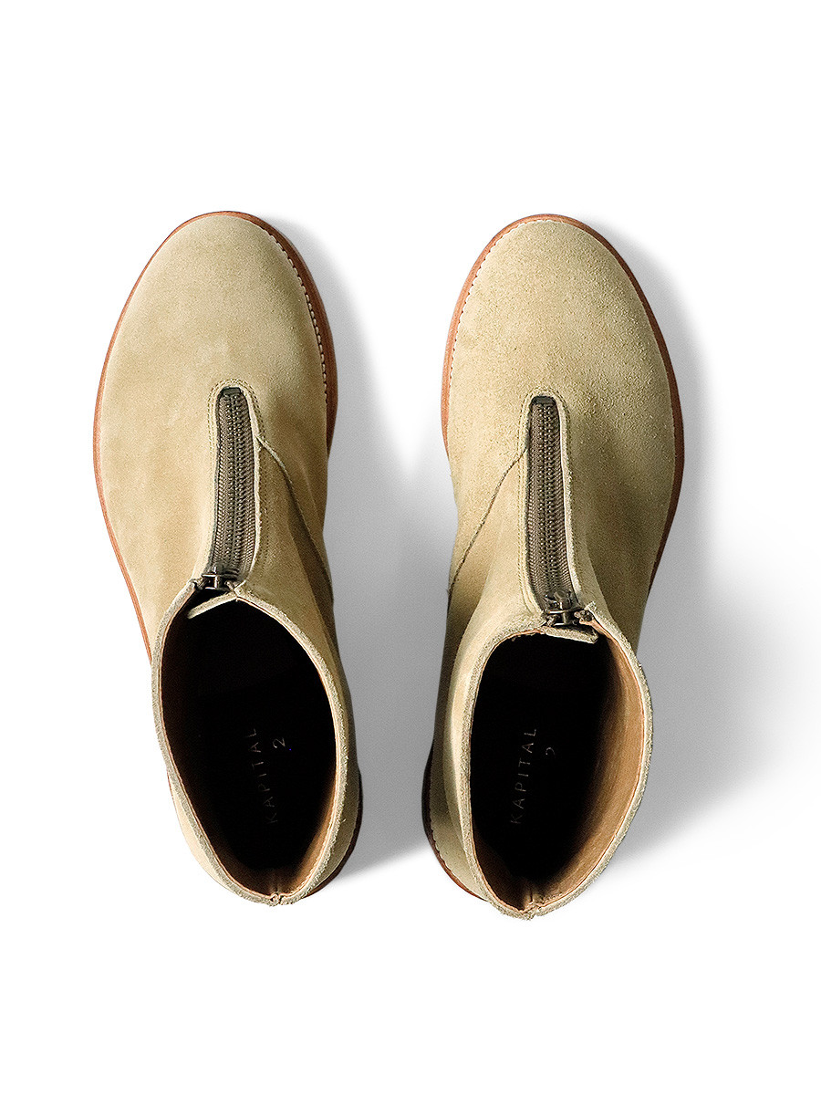 KAPITAL Shoes Suede Leather ZIP UP Frisco Boots