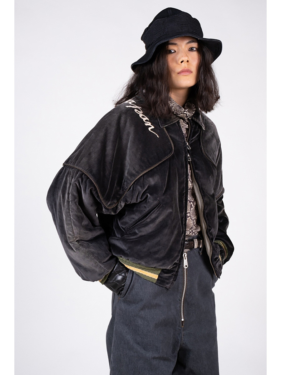 KAPITAL Hat/Cap 11.5Oz Black x Black Denim The Old Man And the Sea HAT