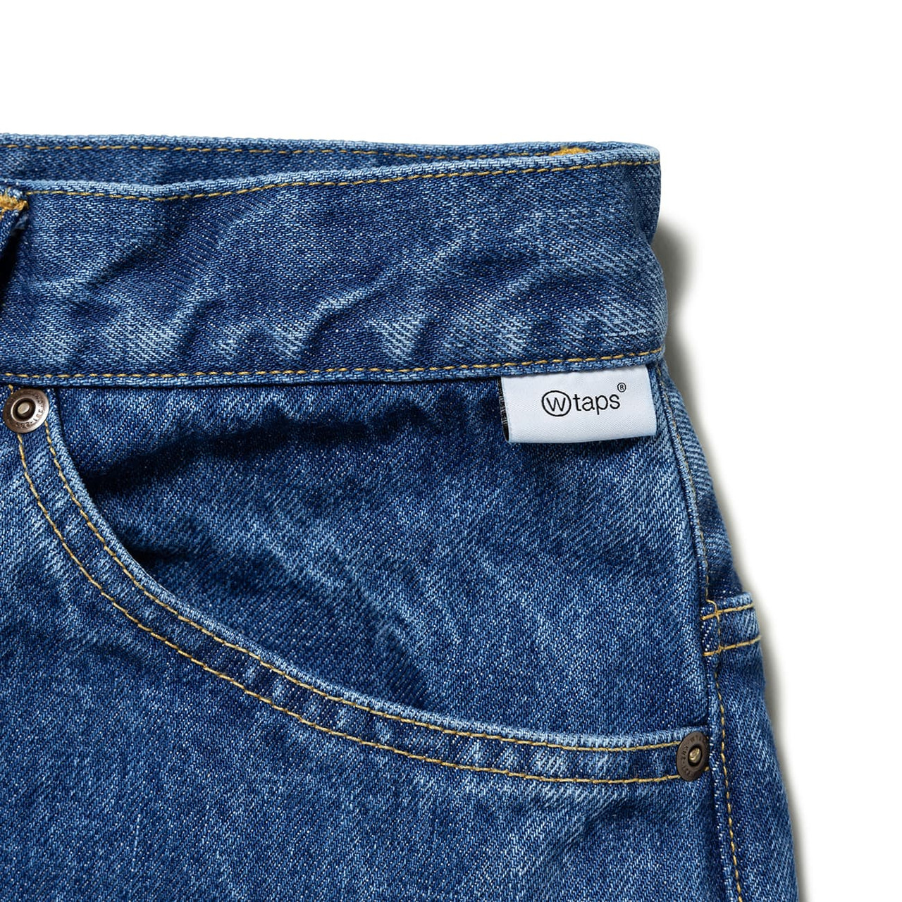 WTAPS Trousers BLUES STRAIGHT / TROUSERS / COTTON. DENIM