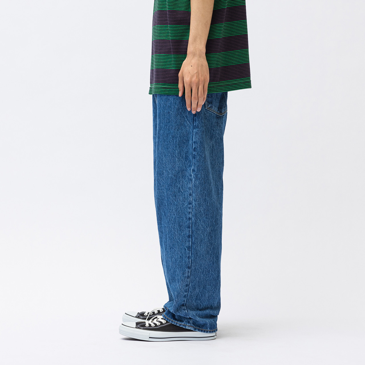 WTAPS Trousers BLUES STRAIGHT / TROUSERS / COTTON. DENIM