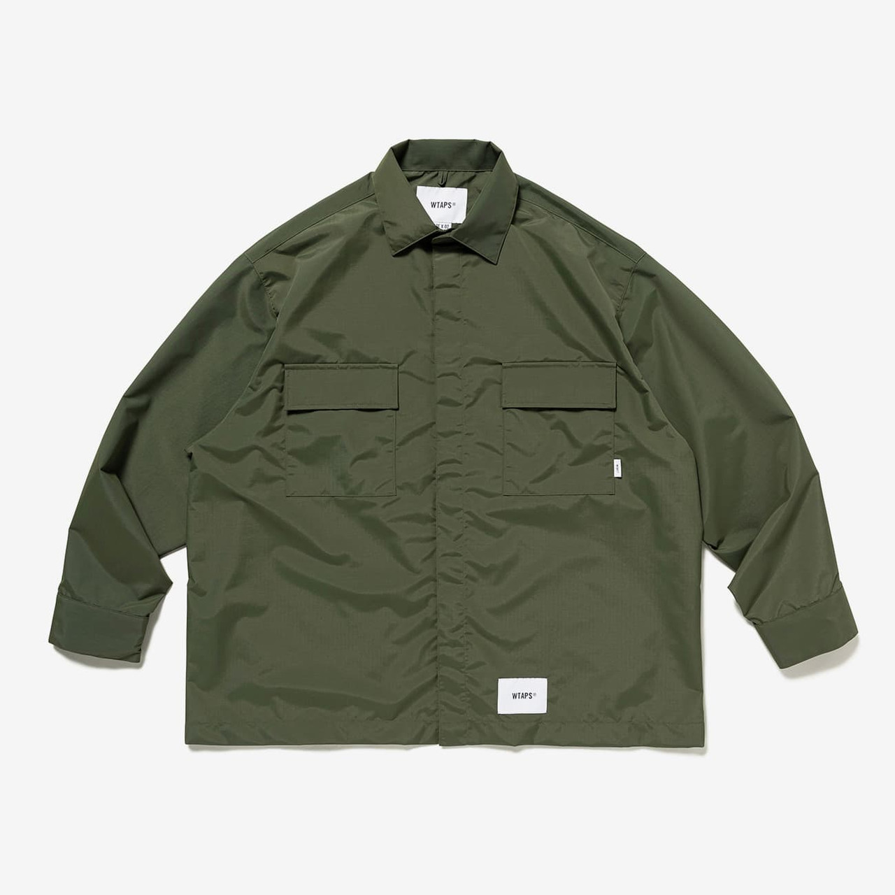 販売での到着 WTAPS BLANK02 LS COTTON OLIVEDRAB L 21aw ...