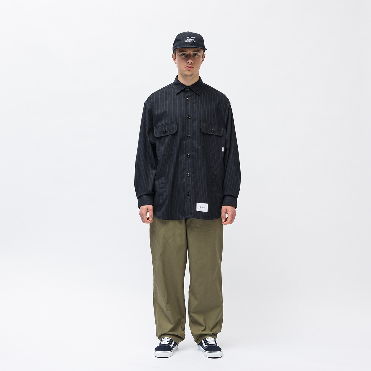 WTAPS Shirt WCPO 01 / LS / PLRA. TWILL. TEXTILE