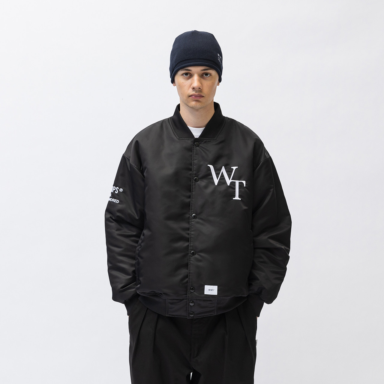 wtaps team jacket nylon. twill. Black M - ジャケット/アウター