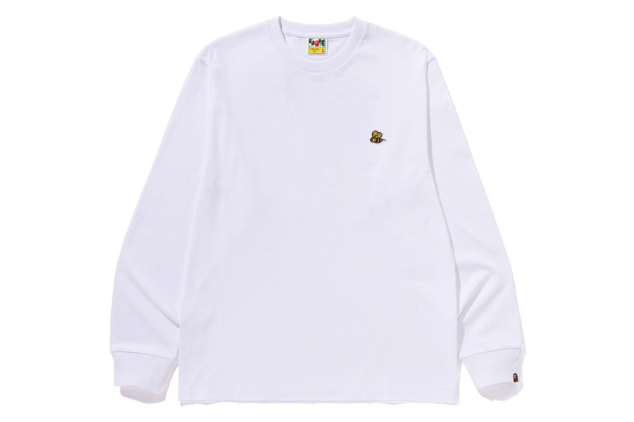 CUT AND SEWN BAPE BEE ONE POINT L/S TEE