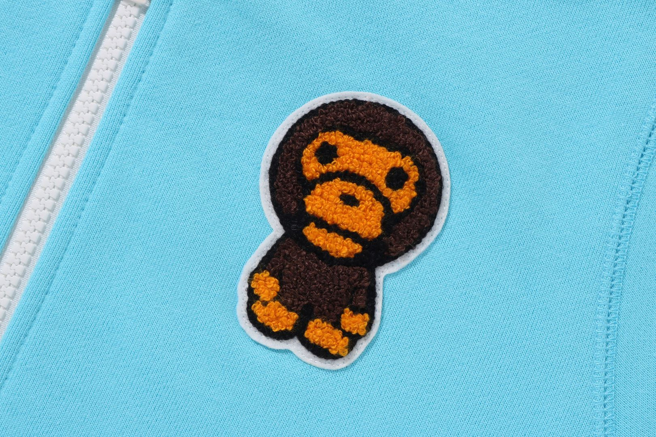 Milo Patch BAPE CUT AND SEWN BABY MILO PATCH ZIP HOODIE