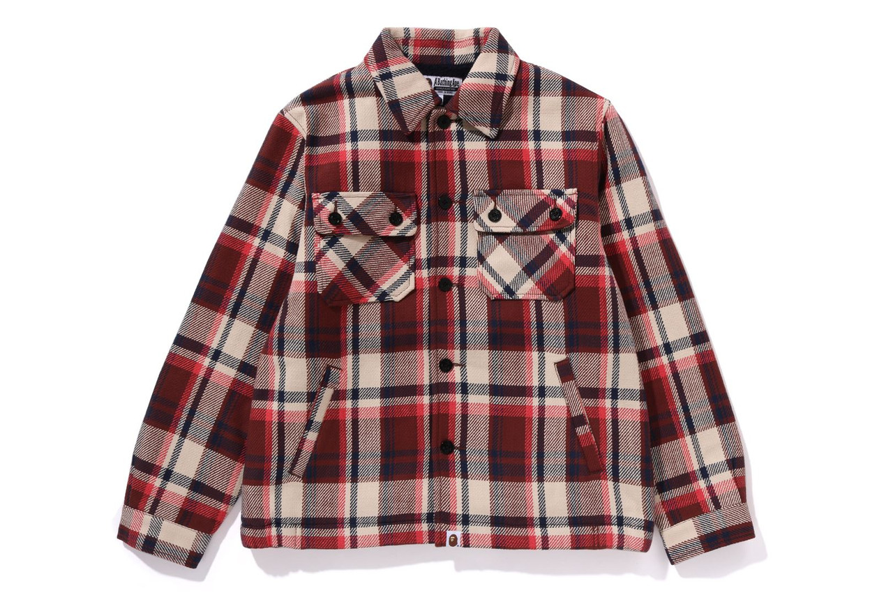 JACKET BAPE CHECK CPO JACKET